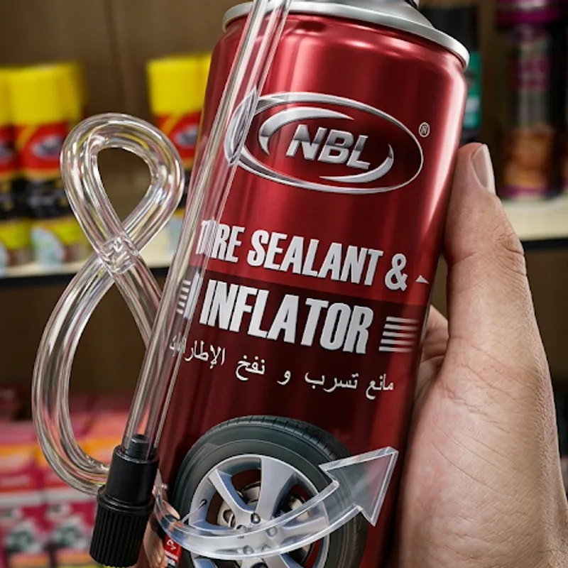 بخاخ مانع تسرب ونفخ الإطارات — NBL Tire Sealant & Inflator